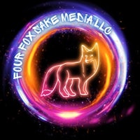 four foxes in a circle with the words four foxes in a circle